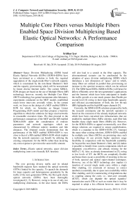 Multiple core fibers versus multiple fibers enabled space division multiplexing based elastic optical networks: A performance comparison