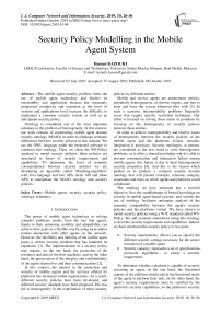 Security policy modelling in the mobile agent system