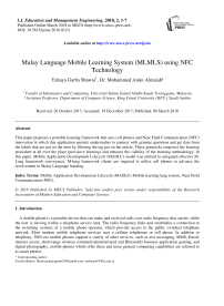 Malay language mobile learning system (MLMLS) using NFC technology