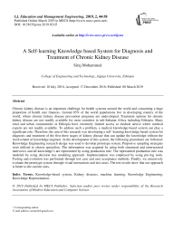 A self-learning knowledge based system for diagnosis and treatment of chronic kidney disease