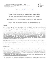 Deep neural network for human face recognition