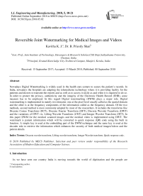 Reversible joint watermarking for medical images and videos