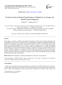 Textural analysis based classification of digital X-ray images for dental caries diagnosis