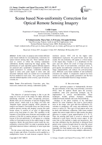 Scene based non-uniformity correction for optical remote sensing imagery