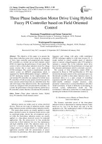 Three phase induction motor drive using hybrid fuzzy pi controller based on field oriented control