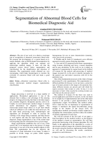 Segmentation of abnormal blood cells for biomedical diagnostic aid
