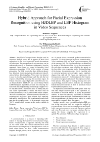 Hybrid approach for facial expression recognition using HJDLBP and LBP histogram in video sequences