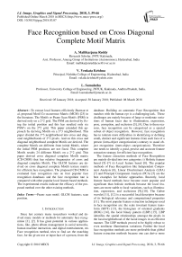 Face recognition based on cross diagonal complete motif matrix