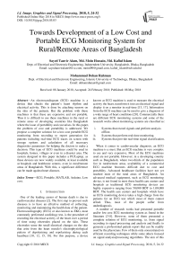 Towards development of a low cost and portable ECG monitoring system for rural/remote areas of bangladesh