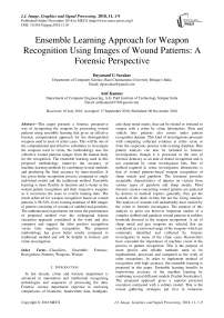 Ensemble learning approach for weapon recognition using images of wound patterns: a forensic perspective