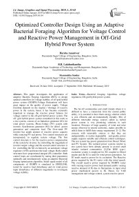 Optimized controller design using an adaptive Bacterial Foraging Algorithm for voltage control and reactive power management in Off-Grid Hybrid Power System