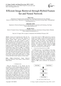 Efficient image retrieval through hybrid feature set and neural network