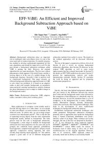 EFF-ViBE: an efficient and improved background subtraction approach based on ViBE