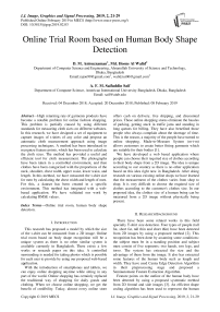 Online trial room based on human body shape detection