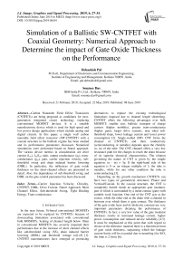 Simulation of a ballistic SW-CNTFET with coaxial geometry: numerical approach to determine the impact of gate oxide thickness on the performance