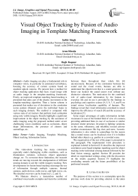 Visual object tracking by fusion of audio imaging in template matching framework