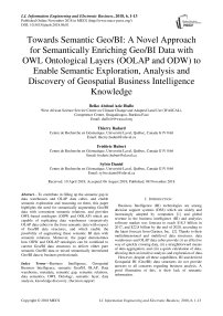 Towards semantic Geo/BI: a novel approach for semantically enriching Geo/BI data with OWL ontological layers (OOLAP and ODW) to enable semantic exploration, analysis and discovery of geospatial business intelligence knowledge