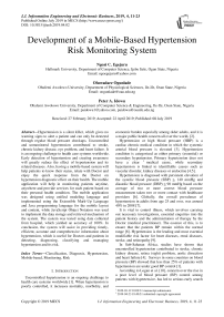 Development of a mobile-based hypertension risk monitoring system