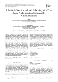 A reliable solution to load balancing with trust based authentication enhanced by virtual machines