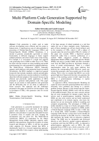 Multi-platform code generation supported by domain-specific modeling