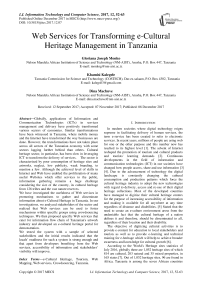 Web services for transforming e-cultural heritage management in Tanzania