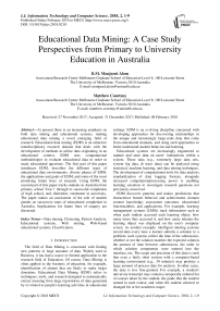 Educational data mining: a case study perspectives from primary to university education in Australia