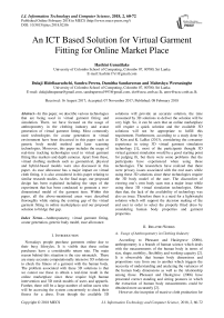 An ICT based solution for virtual garment fitting for online market place