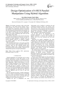 Design optimization of 6-RUS parallel manipulator using hybrid algorithm