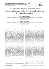 Cost effective wireless network based automated energy meter monitoring system for Sri Lanka perspective