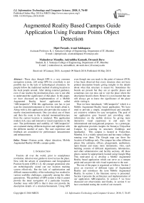 Augmented reality based campus guide application using feature points object detection