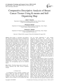 Comparative descriptive analysis of breast cancer tissues using k-means and self-organizing map