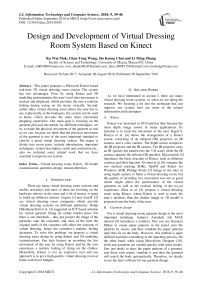 Design and development of virtual dressing room system based on Kinect