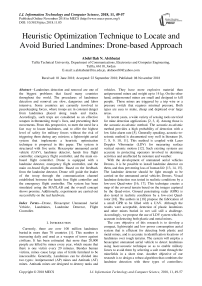 Heuristic optimization technique to locate and avoid buried landmines: drone-based approach