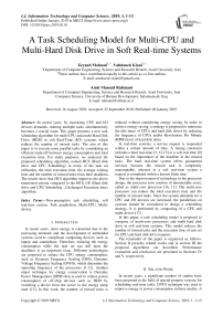 A task scheduling model for multi-CPU and multi-hard disk drive in soft real-time systems