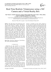 Real-time realistic telepresence using a 360° camera and a virtual reality box
