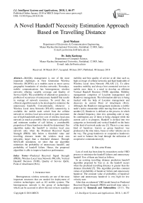 A novel handoff necessity estimation approach based on travelling distance
