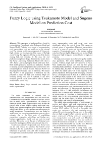 Fuzzy logic using tsukamoto model and sugeno model on prediction cost