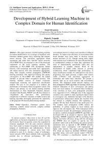 Development of hybrid learning machine in complex domain for human identification