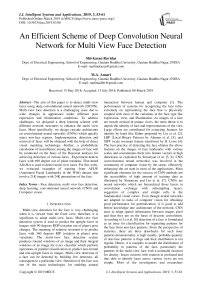 An efficient scheme of deep convolution neural network for multi view face detection