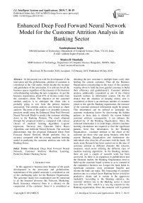 Enhanced deep feed forward neural network model for the customer attrition analysis in banking sector