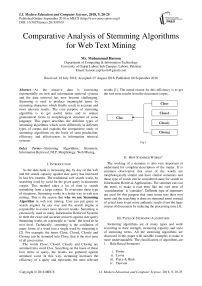 Comparative analysis of stemming algorithms for web text mining