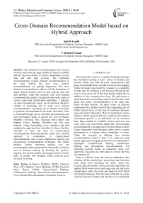 Cross-domain recommendation model based on hybrid approach