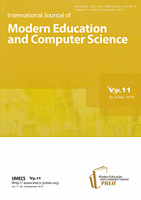 9 vol.11, 2019 - International Journal of Modern Education and Computer Science
