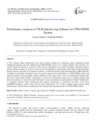 Performance analysis of NLM interleaving scheme for CPM OFDM system