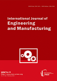 1 vol.10, 2020 - International Journal of Engineering and Manufacturing