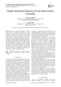 Graph Abstraction Based on Node Betweenness Centrality