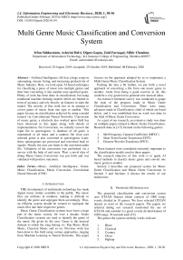 Multi Genre Music Classification and Conversion System