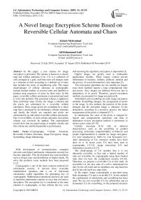 A Novel Image Encryption Scheme Based on Reversible Cellular Automata and Chaos