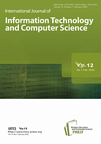 1 Vol. 12, 2020 - International Journal of Information Technology and Computer Science