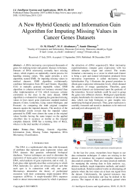 A New Hybrid Genetic and Information Gain Algorithm for Imputing Missing Values in Cancer Genes Datasets